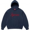 Thumbnail for Embroidered Script Hooded Sweatshirt