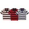 Thumbnail Striped Polo Sweater