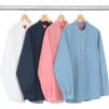 Thumbnail Denim Band Collar Shirt