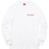 Supreme Woven Tape L S Pocket Tee (SS16)