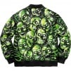 Thumbnail for Skull Pile Leather Bomber Jacket