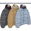 Thumbnail Fat Tip Jacquard Denim Puffer Jacket