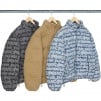 Thumbnail for Fat Tip Jacquard Denim Puffer Jacket