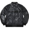 Thumbnail for Silver Surfer Leather Varsity Jacket