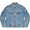 Thumbnail for Inset Logo Denim Trucker Jacket