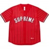 Thumbnail for Rhinestone Stripe Baseball Jersey