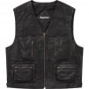 Thumbnail for Patchwork Leather Cargo Vest