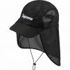 Supreme Mesh Sunshield Camp Cap (SS24) - Black