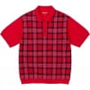 Thumbnail for Plaid Knit S S Polo