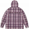 Thumbnail for Printed Hooded Flannel Shirt