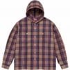 Thumbnail for Printed Hooded Flannel Shirt