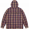 Thumbnail for Printed Hooded Flannel Shirt