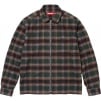 Thumbnail for Shadow Plaid Flannel Zip Up Shirt