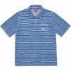 Supreme Stripe Terry S S Polo (SS24) - Royal