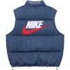 Thumbnail for Supreme Nike Denim Puffer Vest