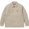 Supreme Washed Corduroy Zip Up Shirt (SS24) - Tan