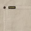 Supreme Washed Corduroy Zip Up Shirt (SS24) - Tan