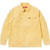 Supreme Washed Corduroy Zip Up Shirt (SS24) - Yellow