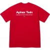 Supreme Supreme Aphex Twin Ambient Works Tee (SS25) - Red