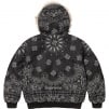 Thumbnail for Bandana Jacquard Denim Hooded Work Jacket