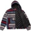 Thumbnail for Woven Stripe Hooded Jacket