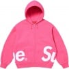 Thumbnail for Big Logo Zip Up Hooded Sweatshirt