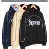 Thumbnail Curve Piping Hooded Sweatshirt