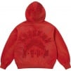 Thumbnail for Leather Appliqué Zip Up Hooded Sweatshirt