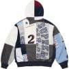 Thumbnail for Patchwork Zip Up Hooded Sweatshirt