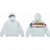 Thumbnail Last Supper Embroidered Zip Up Hooded Sweater