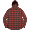 Thumbnail for Hooded Buffalo Plaid Flannel Shirt