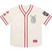Thumbnail for Patches Denim Baseball Jersey