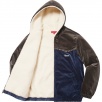 Thumbnail for Studded Velvet Hooded Work Jacket