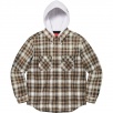 Thumbnail for Hooded Flannel Zip Up Shirt