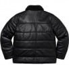 Thumbnail for Supreme Schott Shearling Collar Leather Puffy Jacket