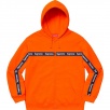 Thumbnail for Text Stripe Zip Up Hooded Sweatshirt