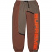 Supreme S Paneled Belted Track Pant - Brown - Men’s Size Small S - Brand  New 