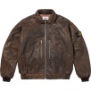 Thumbnail for Supreme Stone Island Leather Bomber Jacket