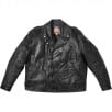 Thumbnail for Supreme blackmeans Painted Leather Motorcycle Jacket