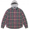 Thumbnail for Waffle Plaid Hooded Shirt