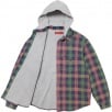 Thumbnail for Waffle Plaid Hooded Shirt