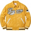 Thumbnail for Uptown Studded Leather Varsity Jacket