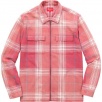 Thumbnail for Faded Plaid Flannel Zip Up Shirt