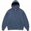 Thumbnail for Overdyed Small Box Zip Up Hooded Sweatshirt