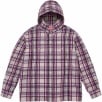 Thumbnail for Printed Hooded Flannel Shirt
