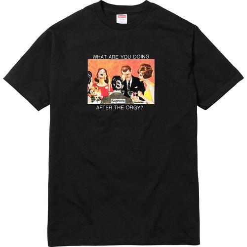 Orgy Tee Spring Summer 2017 Supreme