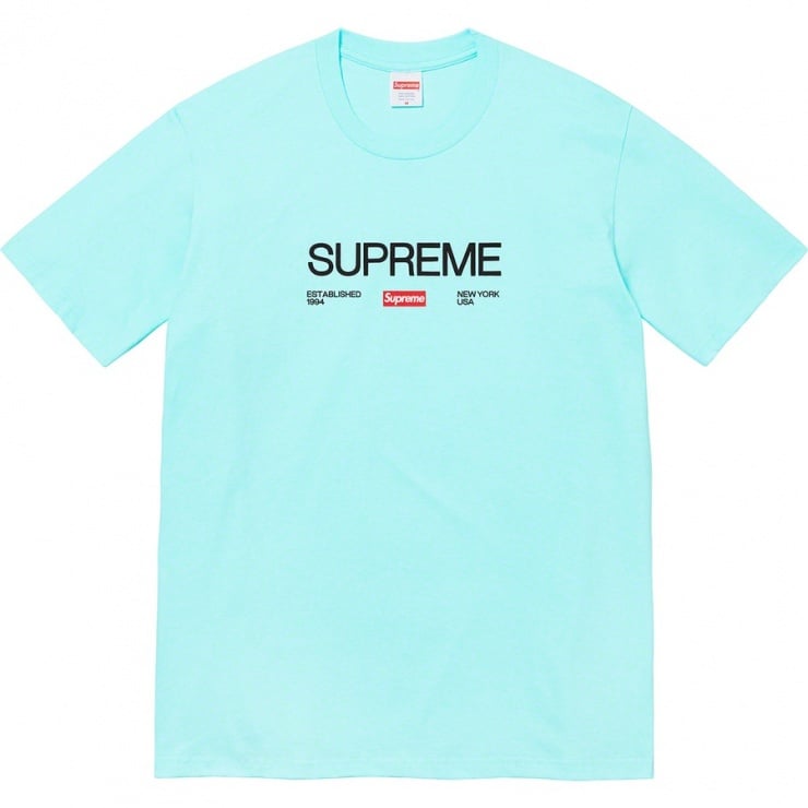 Est 1994 Tee Fall Winter 2021 Supreme   20210819575c039f862a41458ebd6ba2fe120f59 Sqr 