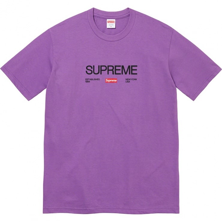 Est 1994 Tee Fall Winter 2021 Supreme   2021081971609fddad144309b593d829d60fd219 Sqr 