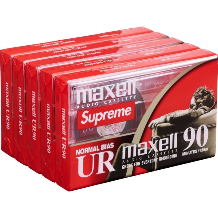 Maxell Cassette Tapes 5 Pack Fall Winter 2023 Supreme