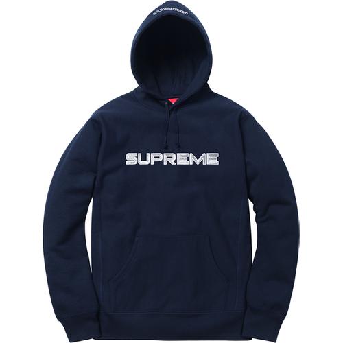 Sequin Logo Hooded Sweatshirt - spring summer 2017 - Supreme